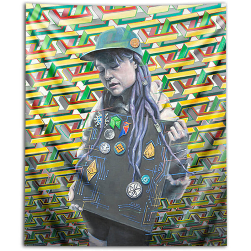 Crypto Hippie Tapestry